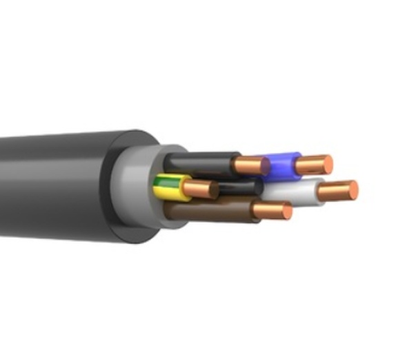 Кабель медный силовой в ПВХ изоляции ВВГнг(А)-LS 5х2,5-0,66 АКЗ