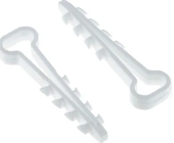 Дюбель-хомут  6-12 прямоугольный белый (уп.100шт.) Росдюбель